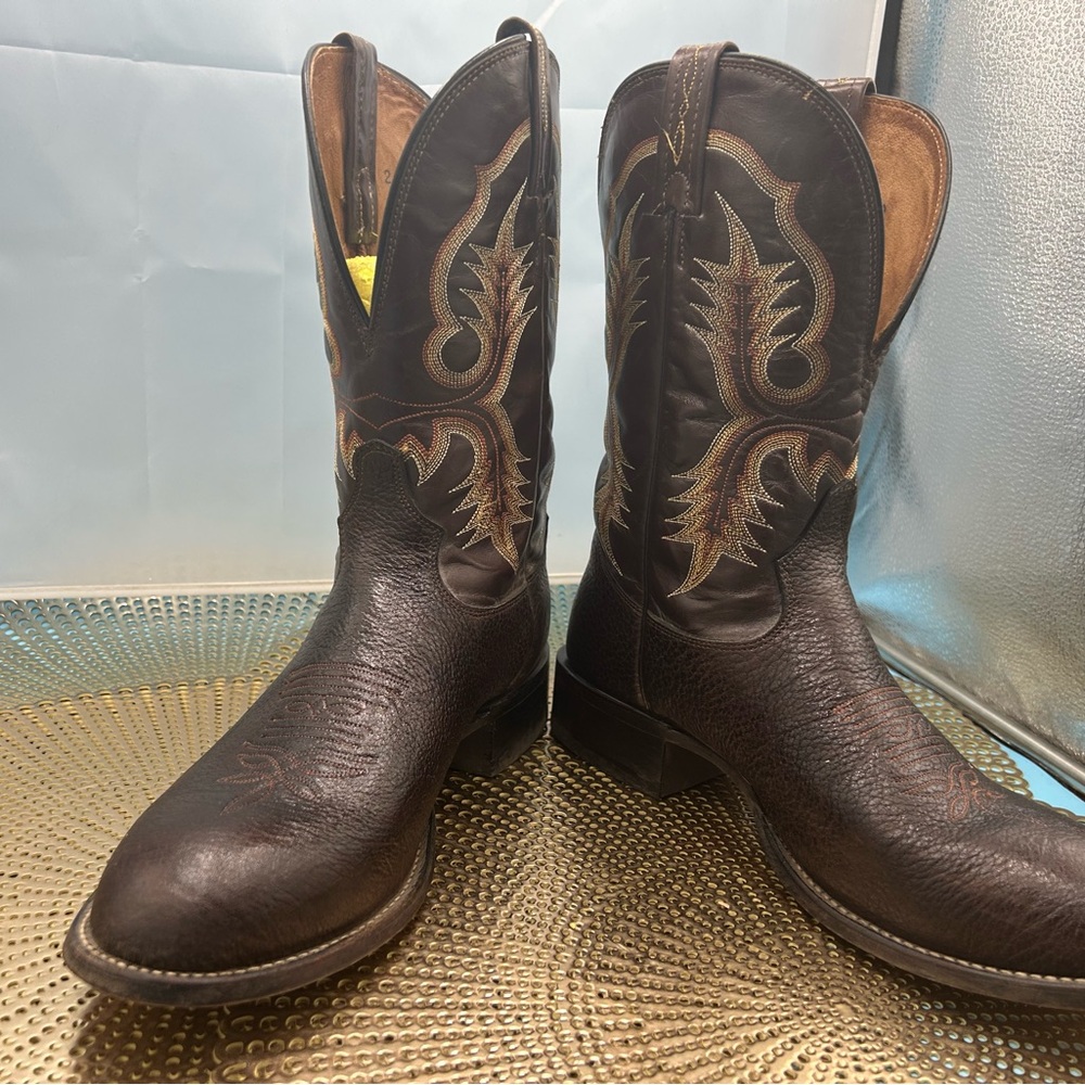 Tony Lama men 10 Texas stockman boots